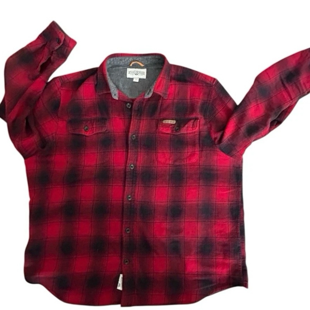 Field & Stream Red Black Plaid Flannel Shirt Men’s XXL Button Up Outdoor - Picture 2 of 9